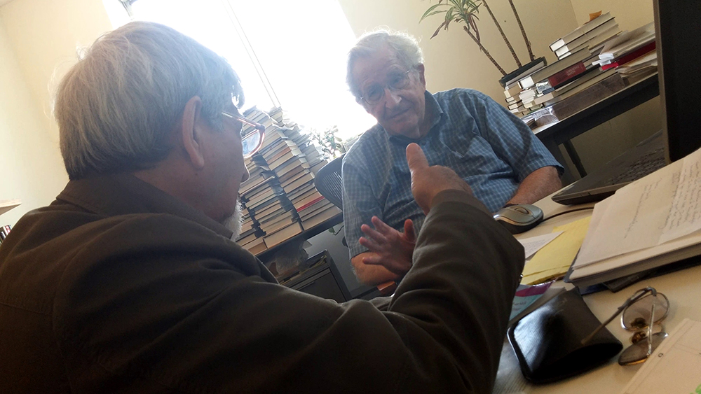 Professor Hossein Vossoughi and Professor Noam Chomsky